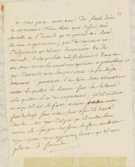 1 vue  - [Diderot, Denis]. Lettre autographe non signée [à Friedrich Melchior Grimm].- [Fin juin-juillet 1771] (datée par Jean-Daniel Candaux) (ouvre la visionneuse)