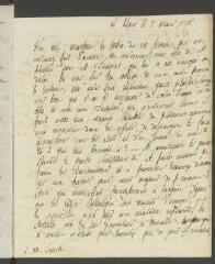 4 vues  - [Gallitzin, Dimitri Alexéievitch]. Lettre autographe non signée à [François] Tronchin.- La Haye, 7 mars 1775 (ouvre la visionneuse)