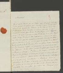 4 vues  - Diderot, [Denis]. Lettre autographe signée [à Jean-Robert Tronchin].- [Vers le 10 août 1771] (ouvre la visionneuse)