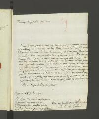 4 vues Gorani, [Giuseppe] Joseph, comte. Lettre autographe signée à François Tronchin.- Nyon, 20 (récrit sur 16) juillet 1790