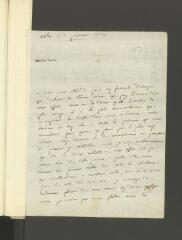 4 vues Méjanes, [Jean-Baptiste-Marie de Piquet, marquis de]. Lettre autographe signée à [François] Tronchin, aux Délices par Genève.- Arles, 1er janvier 1770 (taxe postale)