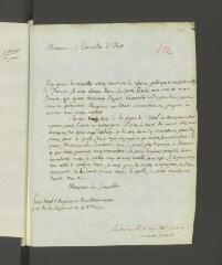 4 vues  - Gorani, [Giuseppe] Joseph, comte. Lettre autographe signée [à François Tronchin].- Paris, 8 octobre 1790 (ouvre la visionneuse)