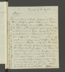 4 vues  - Hoffmann [Karl Christoph]. Lettre autographe signée [à François Tronchin].- Dieskau, 8 juillet 1784 (avec enveloppe) (ouvre la visionneuse)