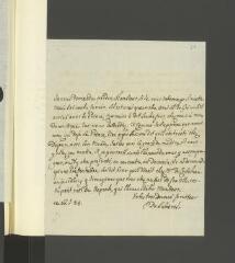 4 vues  - Lubières [Charles-Benjamin de Langes de Montmirail] de. Lettre autographe signée à [François] Tronchin, aux Délices.- 26 juillet 1784 (ouvre la visionneuse)