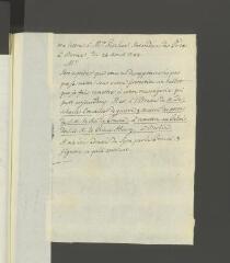 2 vues  - [Tronchin, François]. Lettre autographe non signée, écrite à la troisième personne, à MM Fischer, intendants des postes, à Berne.- 24 août 1784 (ouvre la visionneuse)