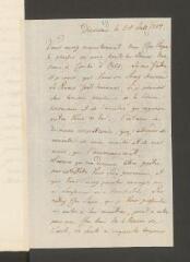 4 vues Hoffmann, [Karl Christoph]. Lettre autographe signée [à François Tronchin].- Dieskau, 24 juillet 1784