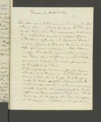 4 vues  - Hoffmann [Karl Christoph]. Lettre autographe signée [à François Tronchin].- Dieskau, 20 août 1787 (ouvre la visionneuse)