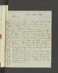 4 vues  - H[offmann , Karl Christoph]. Lettre autographe, signée d\'une initiale, [à François Tronchin].- Berlin, 5 février 1789 (ouvre la visionneuse)