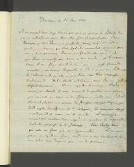 4 vues  - H[offmann, Karl Christoph]. Lettre autographe, signée d\'une initiale, à [François] Tronchin, aux Délices.- Dieskau, 25 mai 1791 (ouvre la visionneuse)