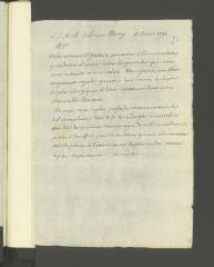 4 vues [Tronchin, François]. Copie autographe non signée d'une lettre au prince Henri [de Prusse].- 11 août 1791
