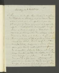 4 vues  - H[offmann, Karl Christoph]. Lettre autographe, signée d\'une initiale, [à François Tronchin].- Reinsberg, 6 juillet 1791 (ouvre la visionneuse)