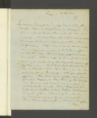 4 vues  - Hoffmann [Karl Christoph]. Lettre autographe signée à [François] Tronchin, aux Délices.- Leipzig, 12 octobre 1793 (ouvre la visionneuse)