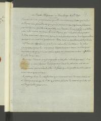 2 vues  - [Tronchin, François]. Copie autographe non signée d\'une lettre au baron [Karl Christoph] Hoffmann, à Reinsberg.- 8 novembre 1793 (ouvre la visionneuse)