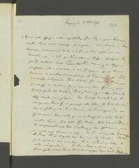 2 vues  - Hoffmann, [Karl Christoph]. Lettre autographe signée à [François] \'Tronchin des Délices\'.- Leipzig, 13 octobre 1794 (ouvre la visionneuse)