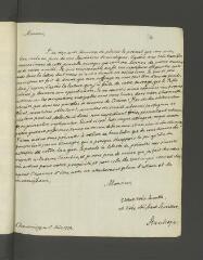 4 vues Stanhope, [Philip deuxième comte] et [son épouse Grisel Hamilton]. Lettre doublement autographe, signée seulement de Stanhope, à [François] Tronchin, aux Délices, à Genève.- Chevening, 12 août 1779