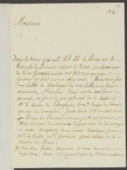 4 vues Espine, J[ean-]B[aptiste] d'. Lettre autographe signée à [François] Tronchin, aux Délices.- Jeudi 16 septembre 1784