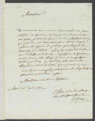 4 vues  - Vernet, [Joseph]. Lettre autographe signée [à François Tronchin].- Paris, 10 juin 1781 (ouvre la visionneuse)