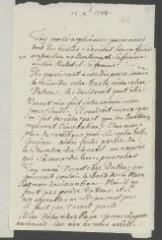 4 vues [Huber, Jean]. Lettre autographe non signée à [François] Tronchin, à l'Hôtel de Ville.- [13 décembre 1784]