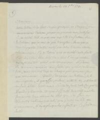 4 vues De la Rive, P[ierre-]Louis. Lettre autographe signée à [François] Tronchin, aux Délices, à Genève.- Berne, 28 septembre 1782 (taxe postale)