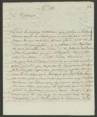6 vues Devigneux, [Jérôme]. Lettre autographe signée [à François Tronchin].- Mannheim, 4 décembre 1781