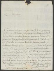 2 vues  - Heurteur, J[oseph]. Lettre autographe signée à [François] Tronchin, aux Délices, près Genève.- Chambéry, 12 avril 1776 (taxes postales) (ouvre la visionneuse)
