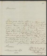 4 vues Beltzmeyer, [Johann Jacob]. Lettre autographe signée à [François] Tronchin, aux Délices, près Genève.- Berne, 24 septembre 1772 (taxe postale)