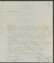 4 vues  - Beltzmeyer, [Johann Jacob]. Lettre autographe signée à [François] Tronchin, à Genève.- Berne, 31 mai 1776 (taxe postale) (ouvre la visionneuse)
