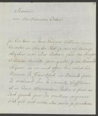 4 vues Funck, S[igmund] Em[anuel]. Lettre autographe signée [à François Tronchin].- Berne, 21 décembre 1777 (taxe postale)