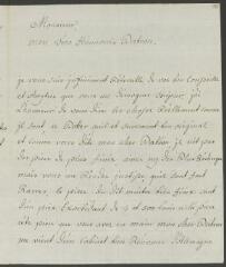 4 vues Funck, S[igmund] Em[anuel]. Lettre autographe signée [à François Tronchin].- Berne, 19 février 1778 (taxe postale)