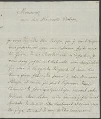 4 vues Funck, S[igmund] Em[anuel]. Lettre autographe signée [à François Tronchin].- Berne, 20 mars 1778 (taxe postale)