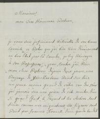 4 vues Funck, S[igmund] Em[anuel]. Lettre autographe signée à [François] Tronchin, aux Délices, à Genève.- Berne, 10 mai 1778 (taxe postale)