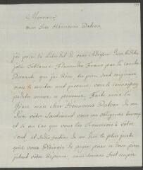 4 vues  - Funck, S[igmund] Em[anuel]. Lettre autographe signée à [François] Tronchin, aux Délices, à Genève.- Berne, 12 juin 1778 (taxe postale) (ouvre la visionneuse)