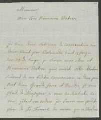 4 vues Funck, S[igmund] Em[anuel]. Lettre autographe signée à [François] Tronchin, aux Délices, à Genève.- Berne, 17 juillet 1778 (taxe postale)