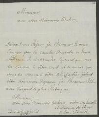 4 vues  - Funck, S[igmund] Em[anuel]. Lettre autographe signée à [François] Tronchin.- Berne, 24 juillet 1778 (taxe postale) (ouvre la visionneuse)