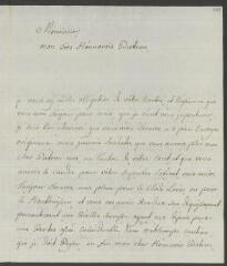 4 vues Funck, S[igmund] Em[anuel]. Lettre autographe signée [à François Tronchin].- Berne, 11 février 1779 (taxe postale)