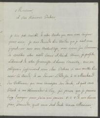 4 vues Funck, S[igmund] Em[anuel]. Lettre autographe signée [à François Tronchin].- Berne, 3 février 1780 (taxe postale)