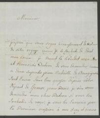 4 vues  - Funck, S[igmund] Em[anuel]. Lettre autographe signée à [François] Tronchin, aux Délices, à Genève.- [8 juin 1777] (ouvre la visionneuse)