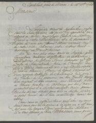 4 vues  - Valltravers, Rod. de. Lettre autographe signée à François Tronchin.- Rockhall, près de Bienne, le 14 décembre 1765 (ouvre la visionneuse)