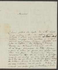 4 vues Villiez [de Bariset, Johann Baptist]. Lettre autographe signée [à François Tronchin].- Strasbourg, 30 décembre 1787