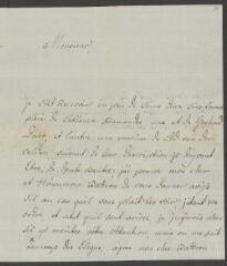 4 vues Funck, S[igmund] Em[anuel]. Lettre autographe signée à [François] Tronchin, aux Délices, à Genève.- Berne, 10 septembre 1775 (taxe postale)