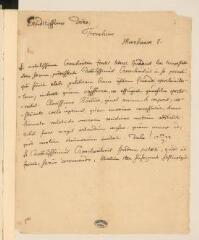 4 vues Boerhaave, H[ermann]. Lettre autographe signée à [Théodore] Tronchin.- 25 juillet 1732 (en latin, l'adresse en français)