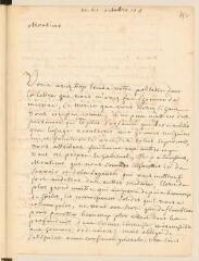 4 vues  - Quesnay, [François]. Lettre autographe signée à [Théodore Tronchin].- 21 octobre 174[6] (ouvre la visionneuse)