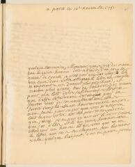 4 vues  - Réaumur, [René-Antoine Ferchault] de. Lettre autographe signée [à Théodore Tronchin].- Paris, 10 novembre 1751 (ouvre la visionneuse)