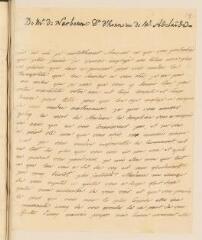 4 vues  - [Châlus, Françoise de, comtesse de Narbonne-Lara]. Lettre autographe non signée à [Théodore] Tronchin, à Paris.- 3 [mai 1767] (ouvre la visionneuse)