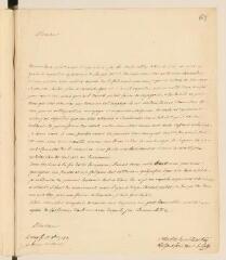 2 vues  - Catt, [Henri de]. Lettre autographe signée [à Théodore Tronchin].- Kroegiss, 17 novembre 1759 (ouvre la visionneuse)