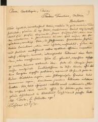 4 vues  - Boerhaave, H[ermann]. Lettre autographe signée à Théodore Tronchin, à Amsterdam.- Leyde, 9 mai 1735 (en latin) (ouvre la visionneuse)