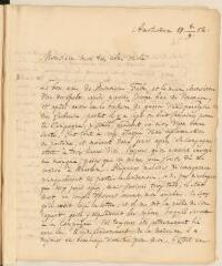 4 vues Tronchin, T[héodore]. Lettre autographe signée à son oncle [soit cousin Jean Tronchin].- Amst[erdam], 8 septembre 1752