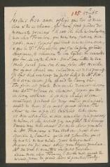 2 vues [Tronchin, Théodore]. Lettre autographe non signée à son fils François[-Louis Tronchin].- 5 avril 1765