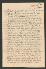 4 vues [Tronchin, Théodore]. Lettre autographe non signée à son fils [François-Louis Tronchin].- 15 février 1765 (taxe et marque postales)