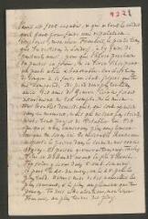 2 vues [Tronchin, Théodore]. Lettre autographe non signée à son fils François[-Louis Tronchin].- 2 mars [1765]